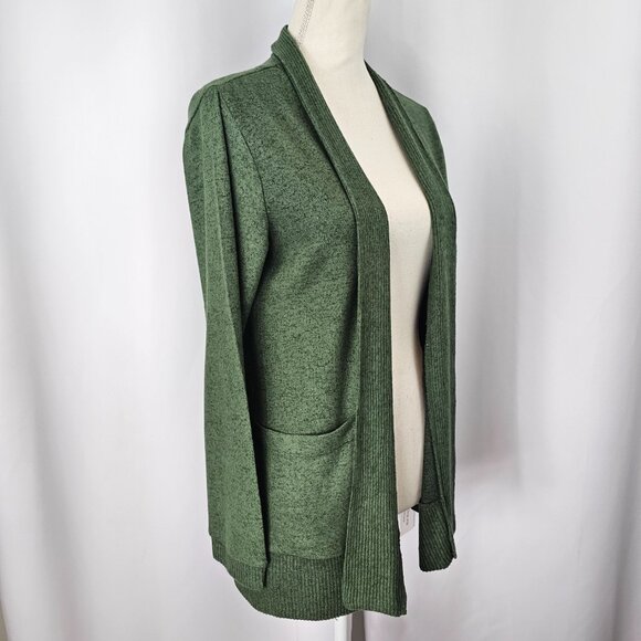 Bobeau Women's Green Open Front Long Sleeve Lightweight Cardigan Size PS NWT - Picture 6 of 15